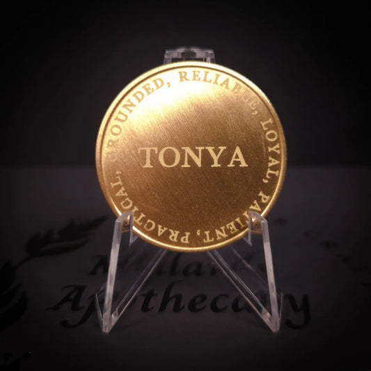 Personalised Solid Brass Zodiac Coin
