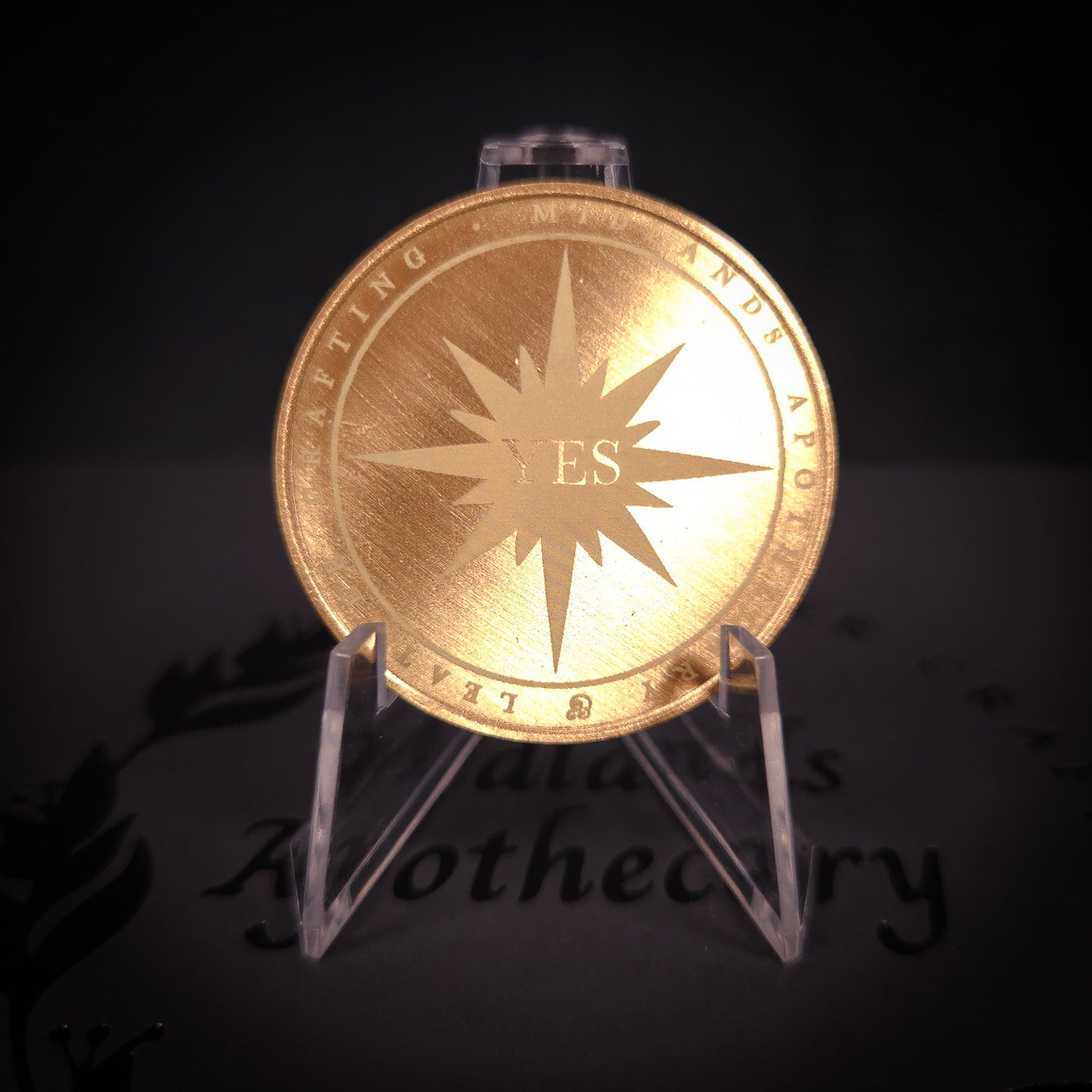 Personalised Solid Brass Divination Coin
