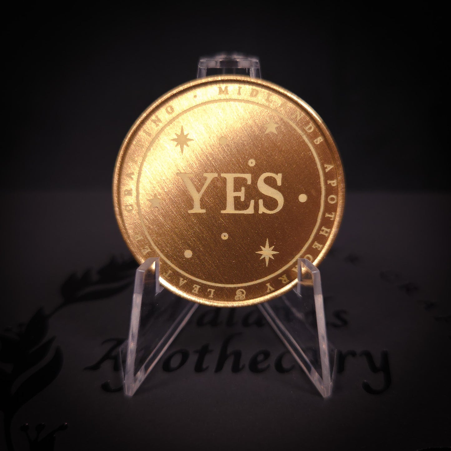 Personalised Solid Brass Divination Coin