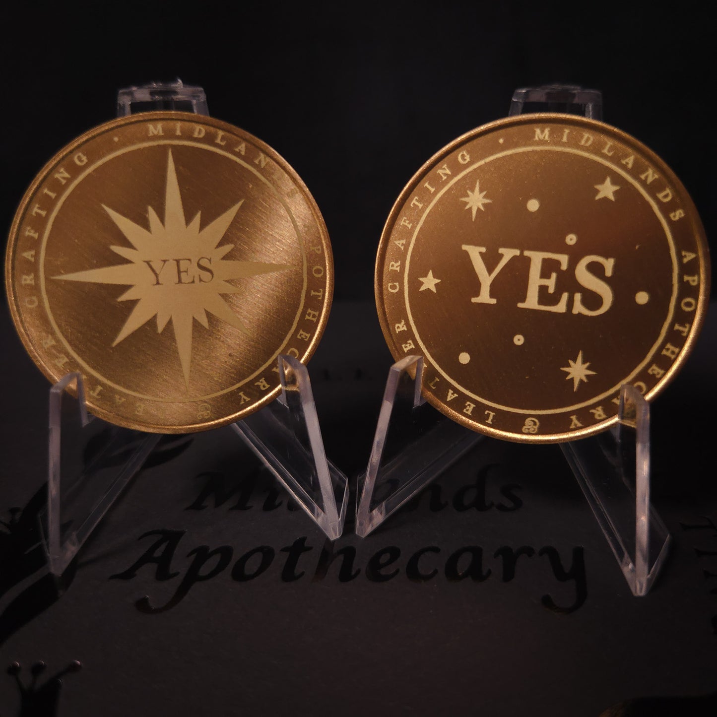 Personalised Solid Brass Divination Coin