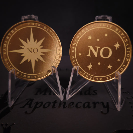 Personalised Solid Brass Divination Coin