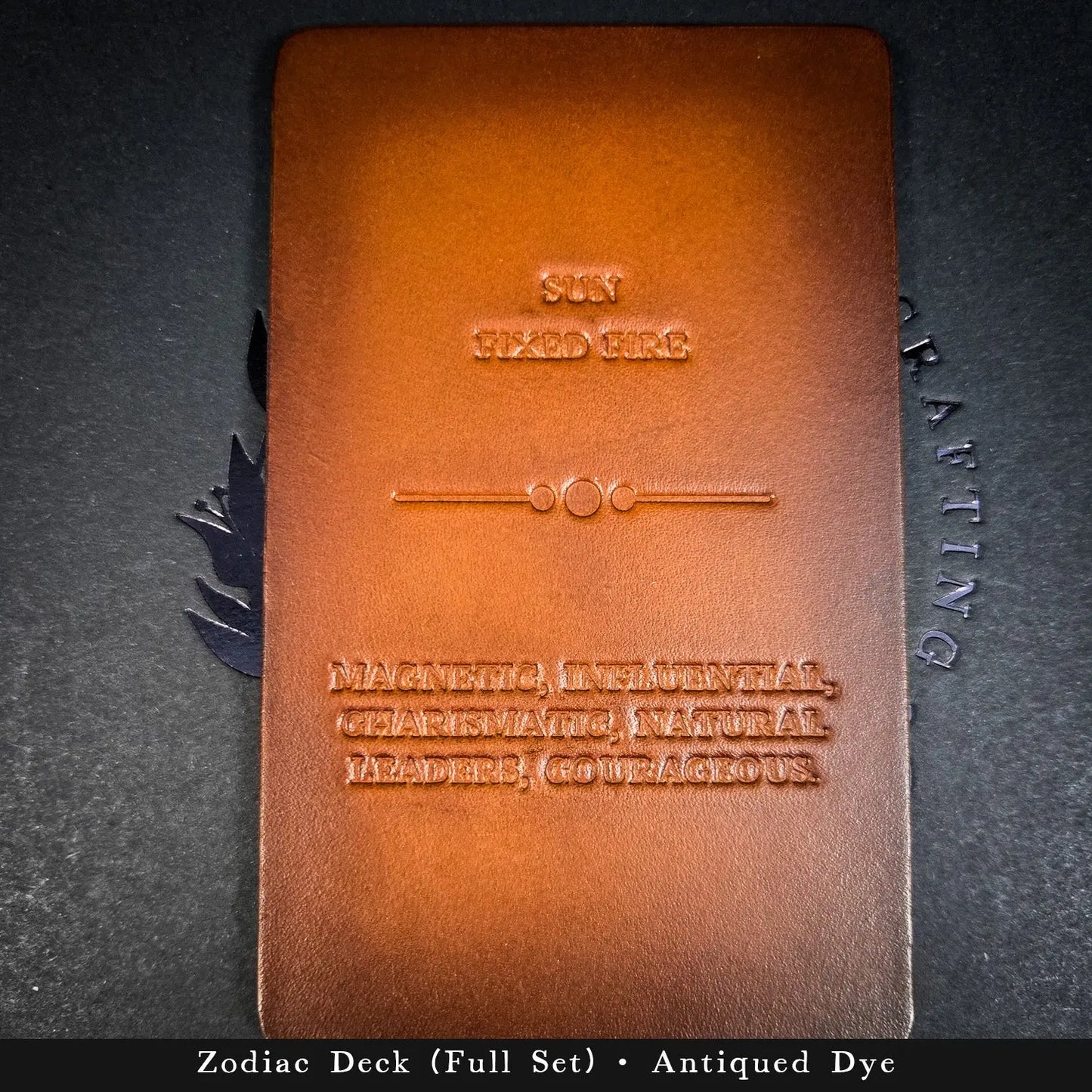 Handmade Zodiac Leather Deck