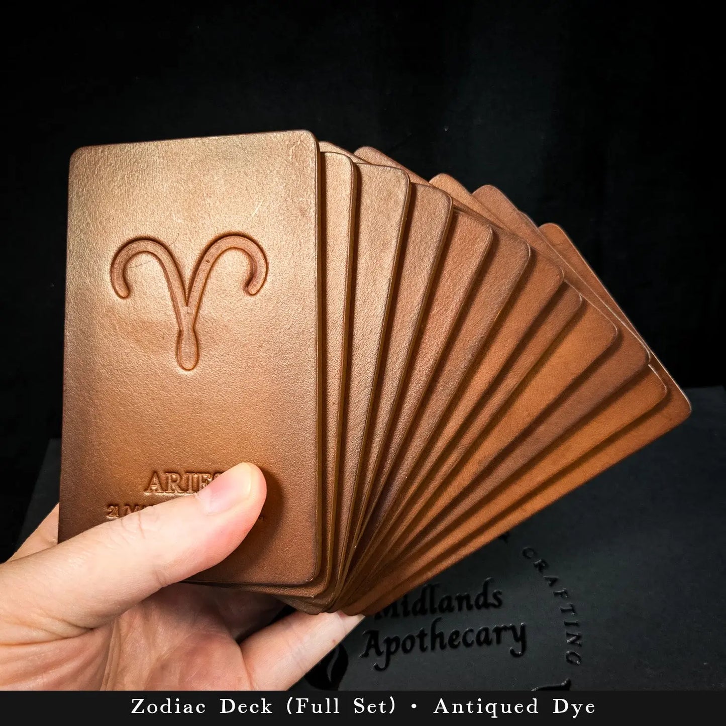 Handmade Zodiac Leather Deck