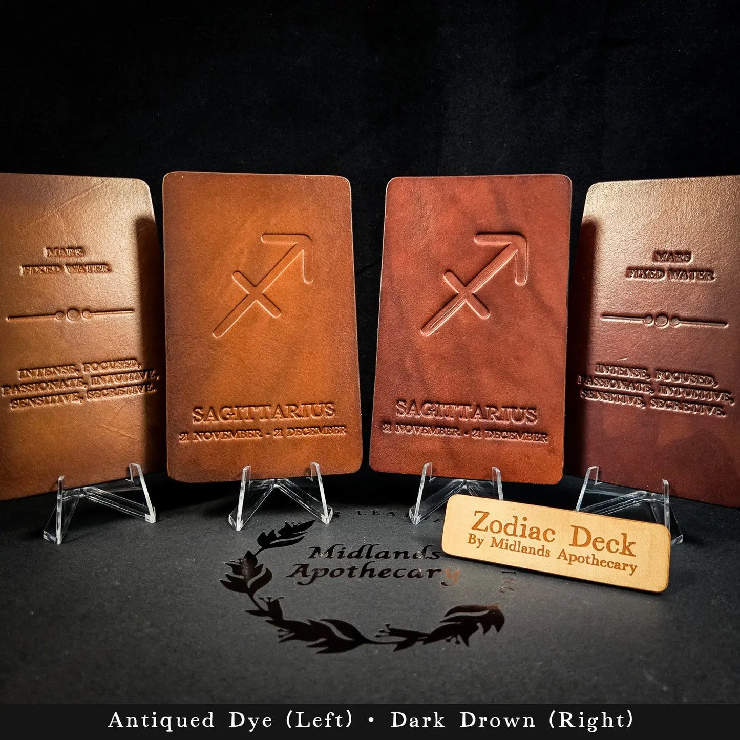 Handmade Zodiac Leather Deck
