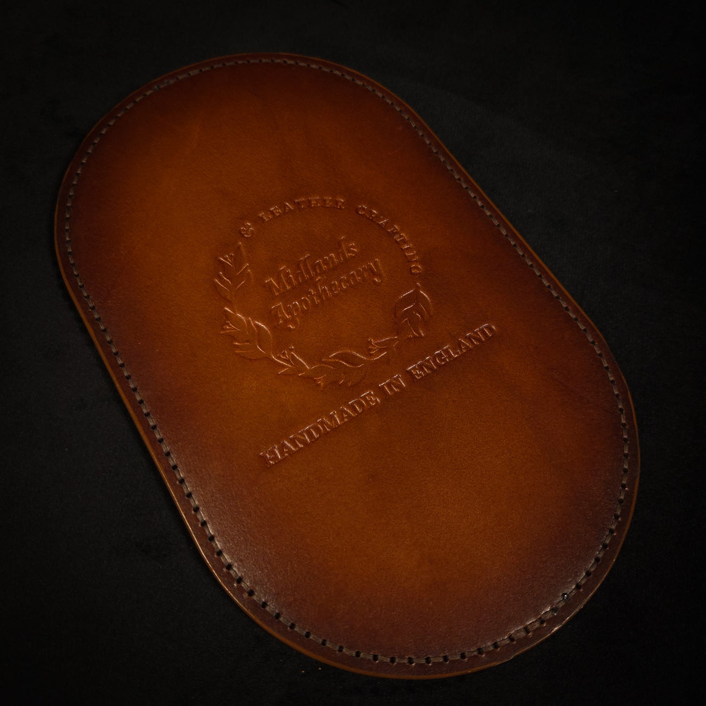 Handmade Leather Ritual Tealight Tray Set (3-Slot)