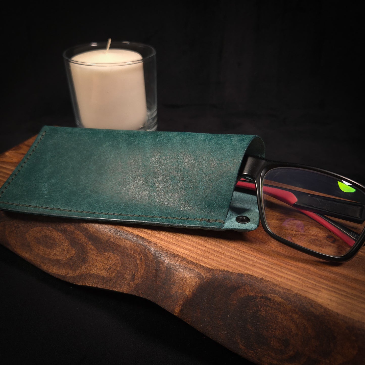 Handmade Leather Glasses Case (Pouch)