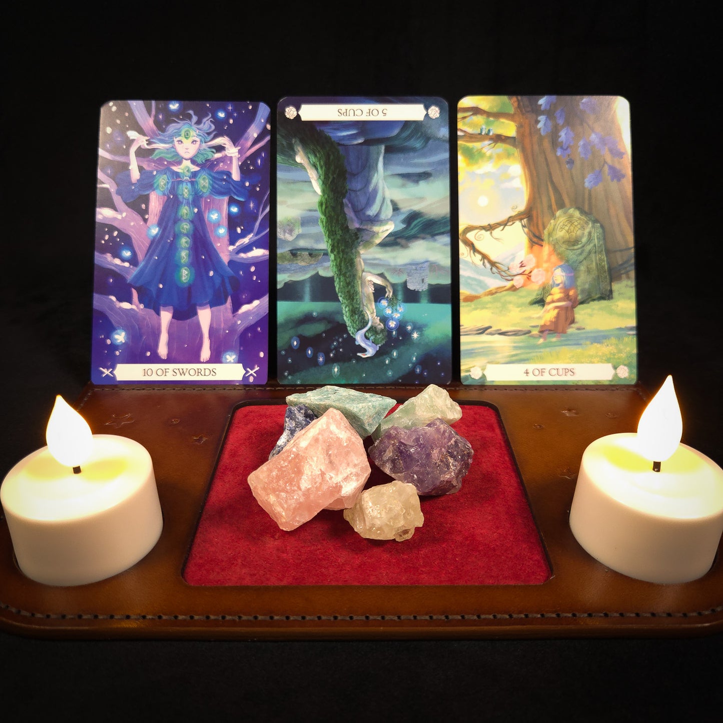 Handmade Leather Tarot Altar