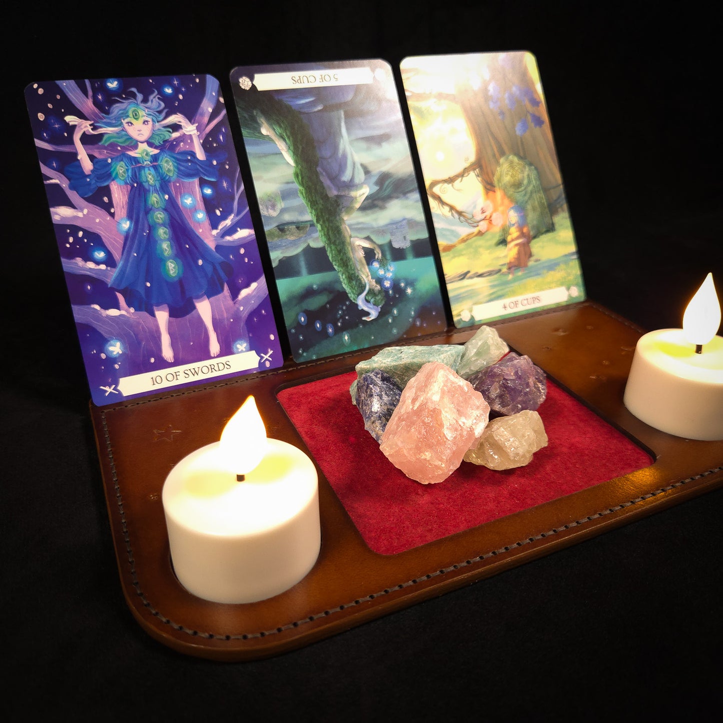 Handmade Leather Tarot Altar