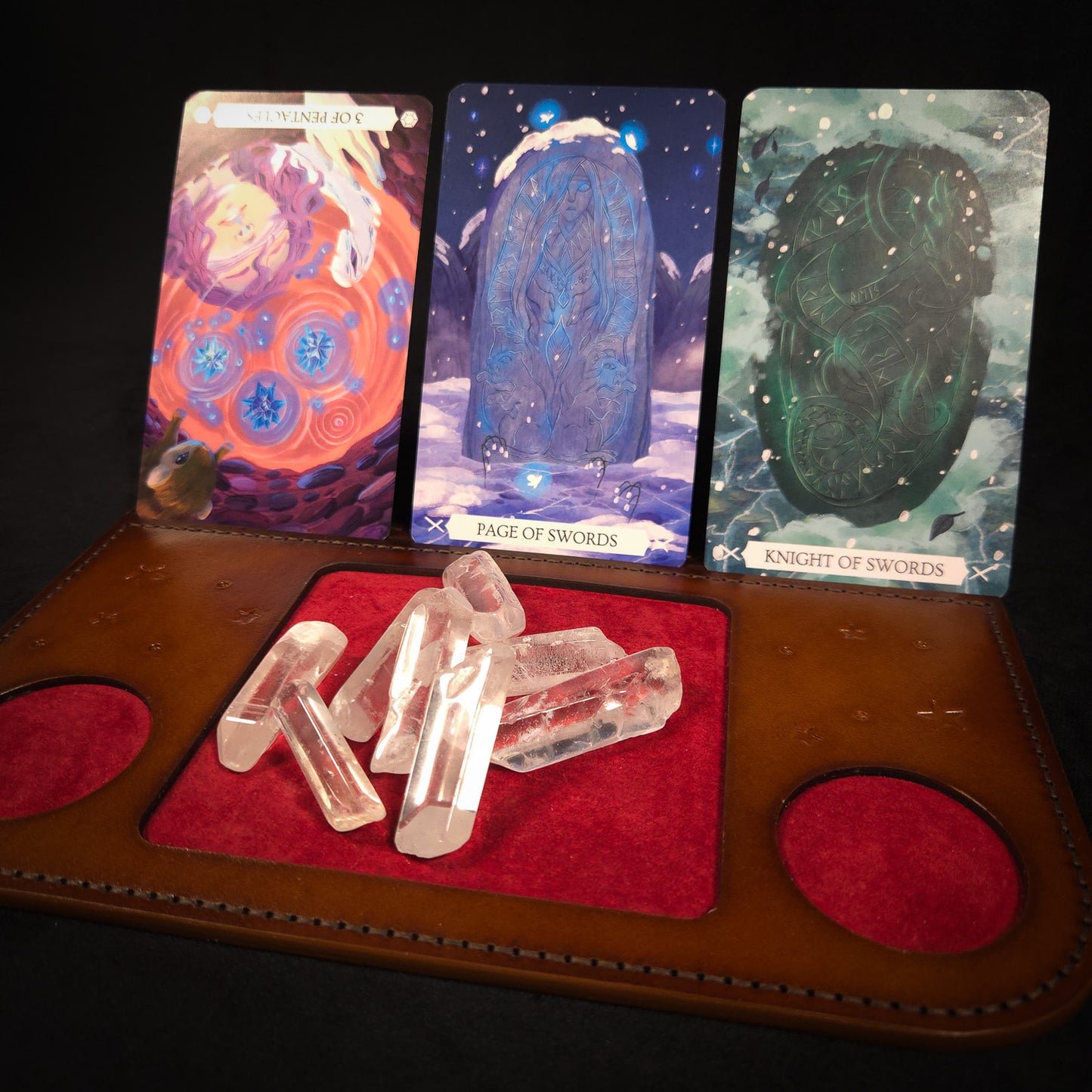 Handmade Leather Tarot Altar