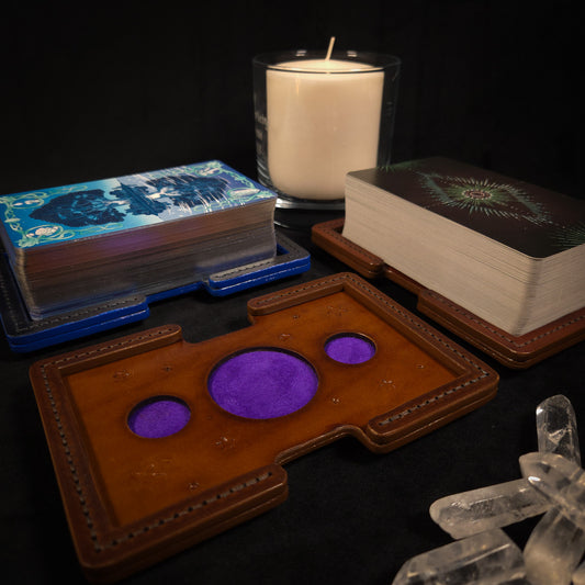 Handmade Leather Tarot Deck Stand