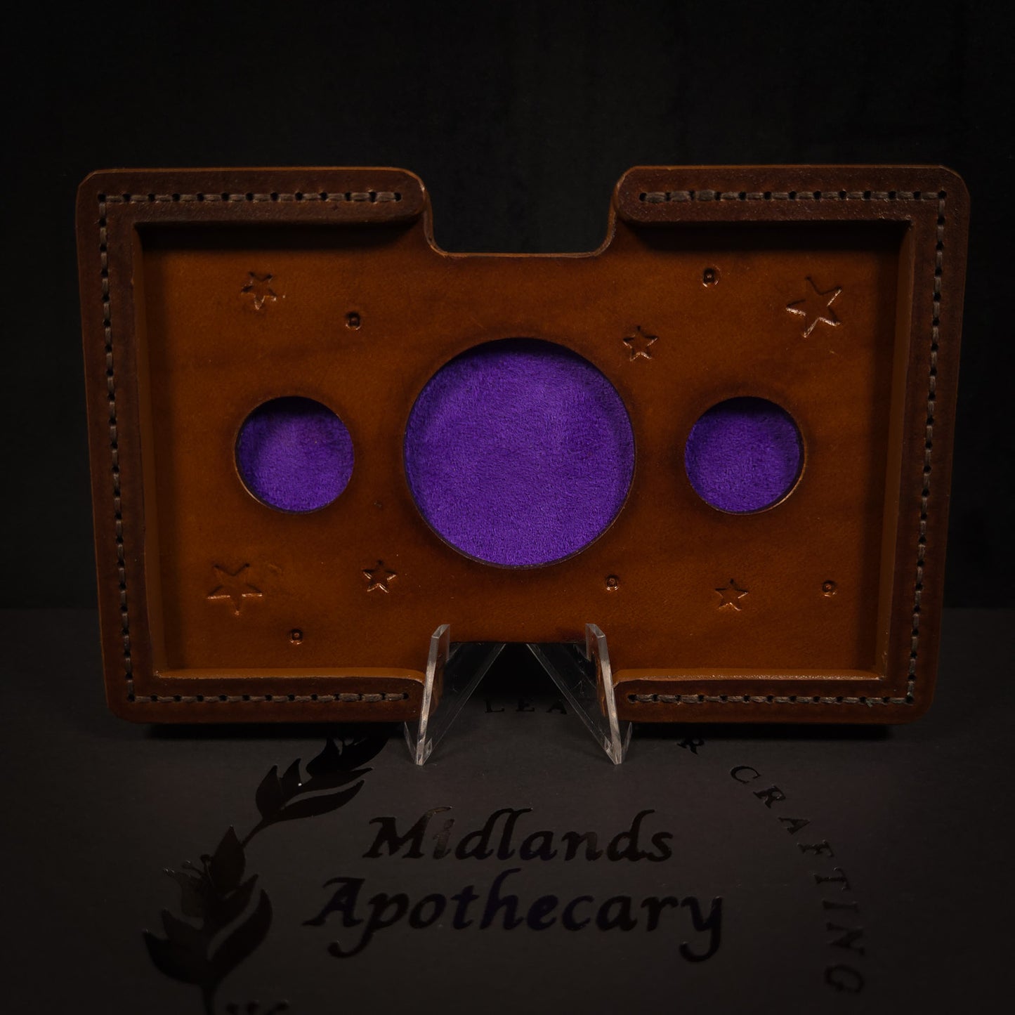 Handmade Leather Tarot Deck Stand