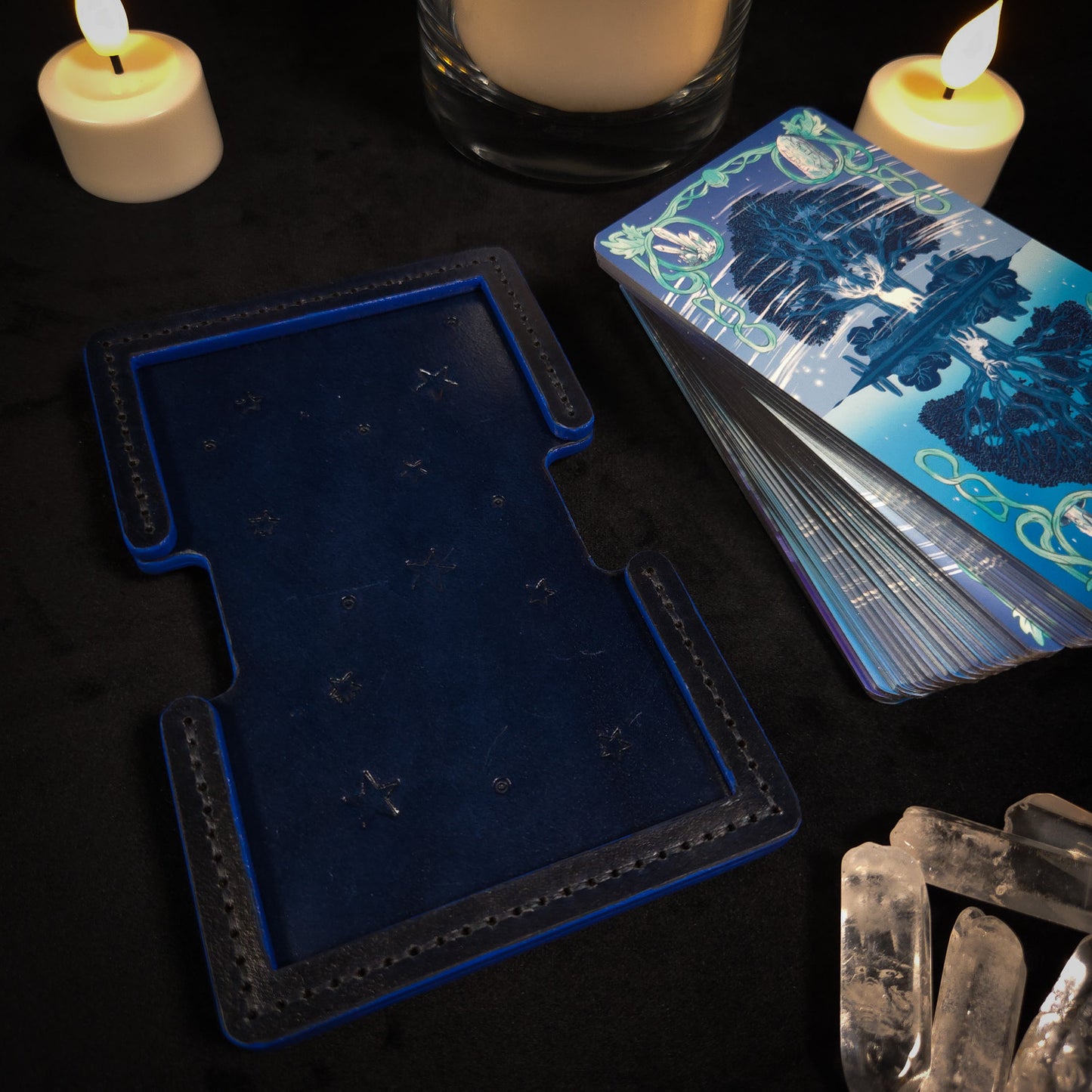 Handmade Leather Tarot Deck Stand