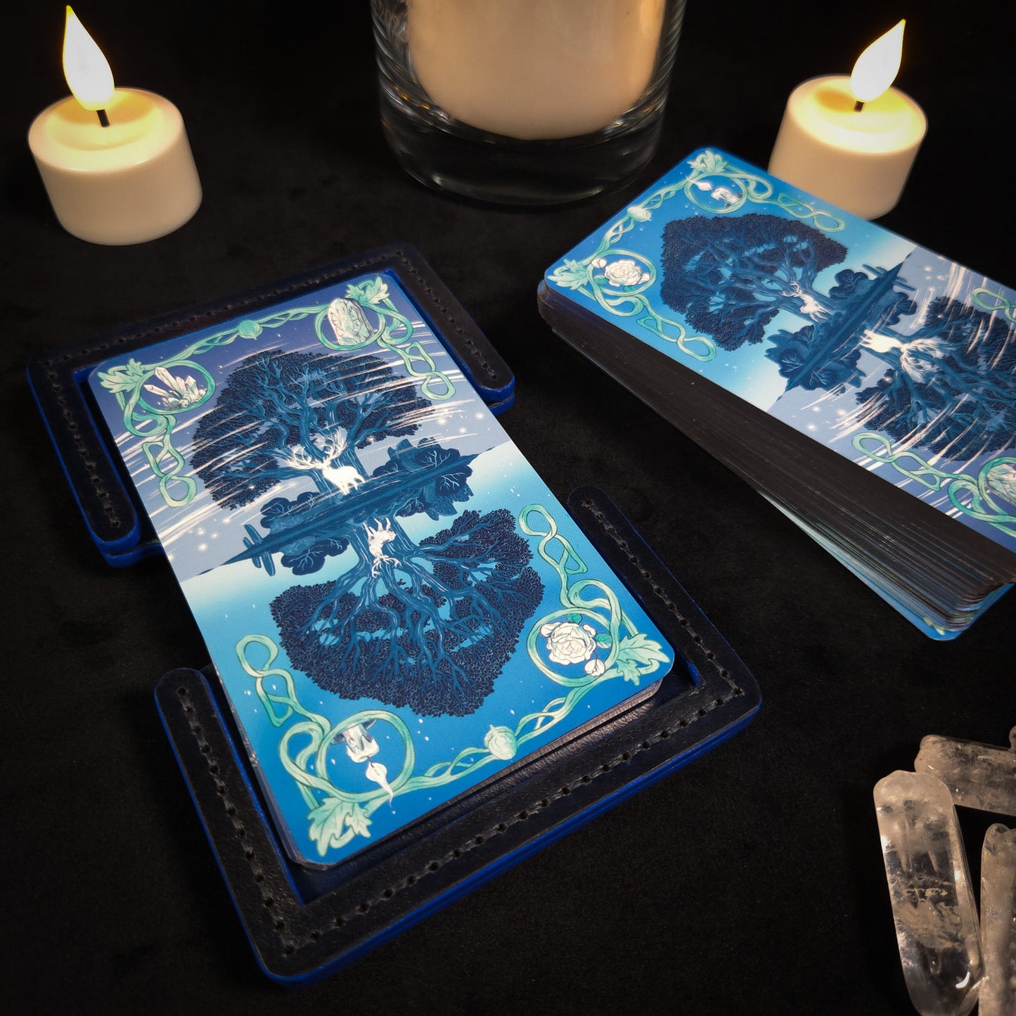 Handmade Leather Tarot Deck Stand