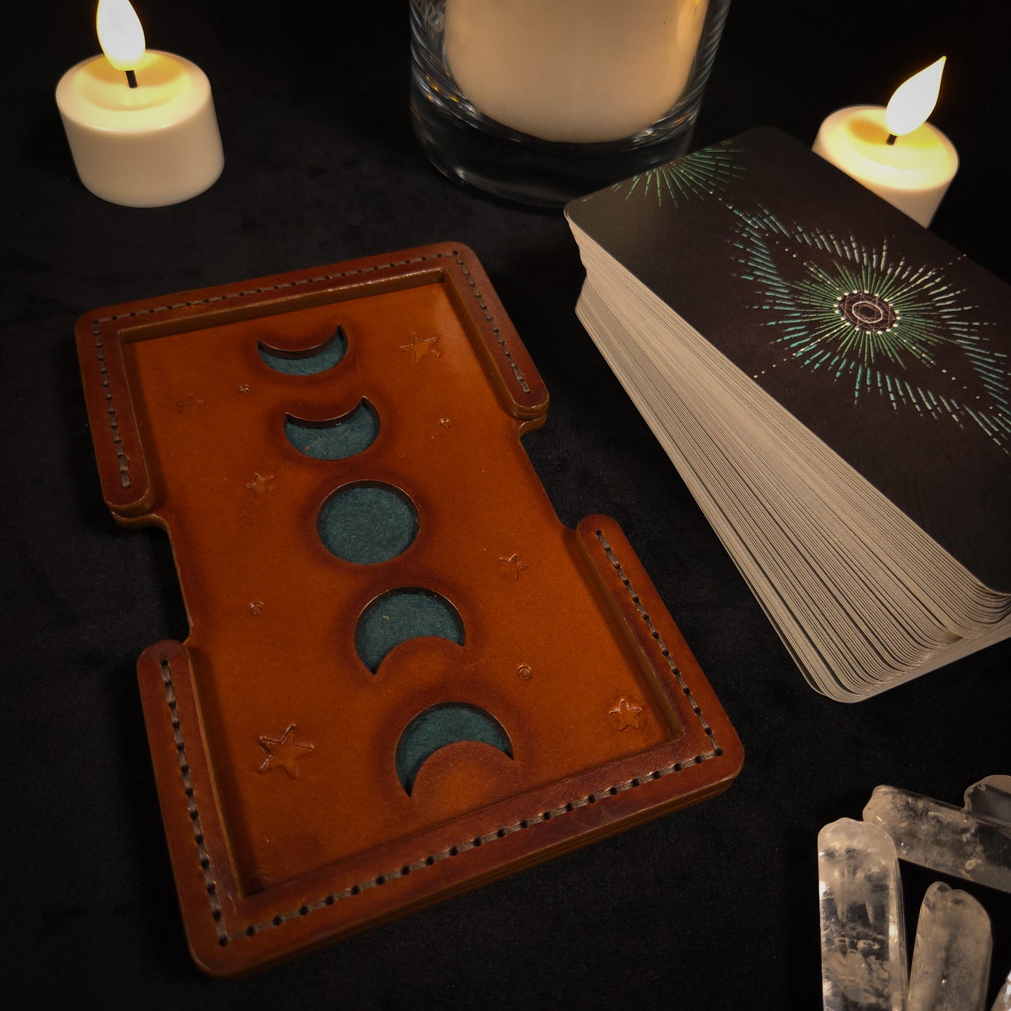 Handmade Leather Tarot Deck Stand