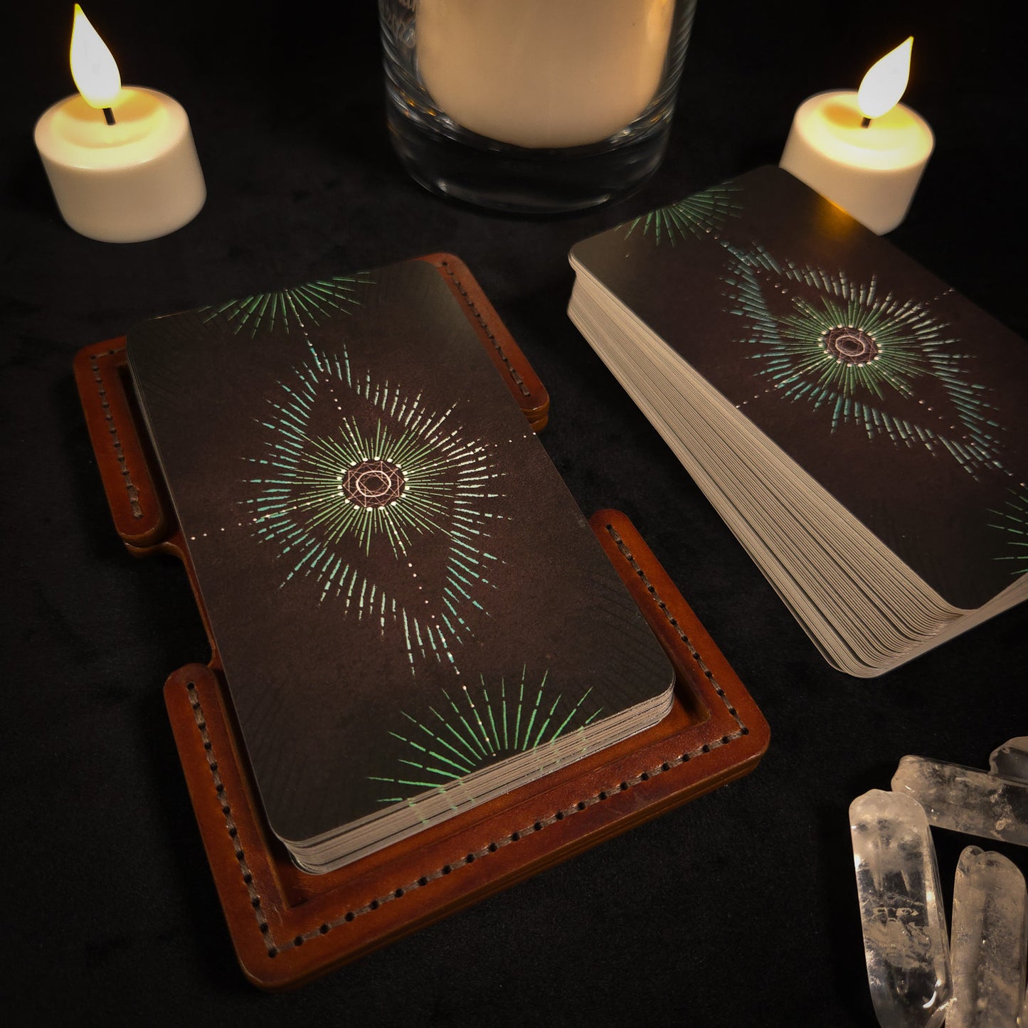 Handmade Leather Tarot Deck Stand