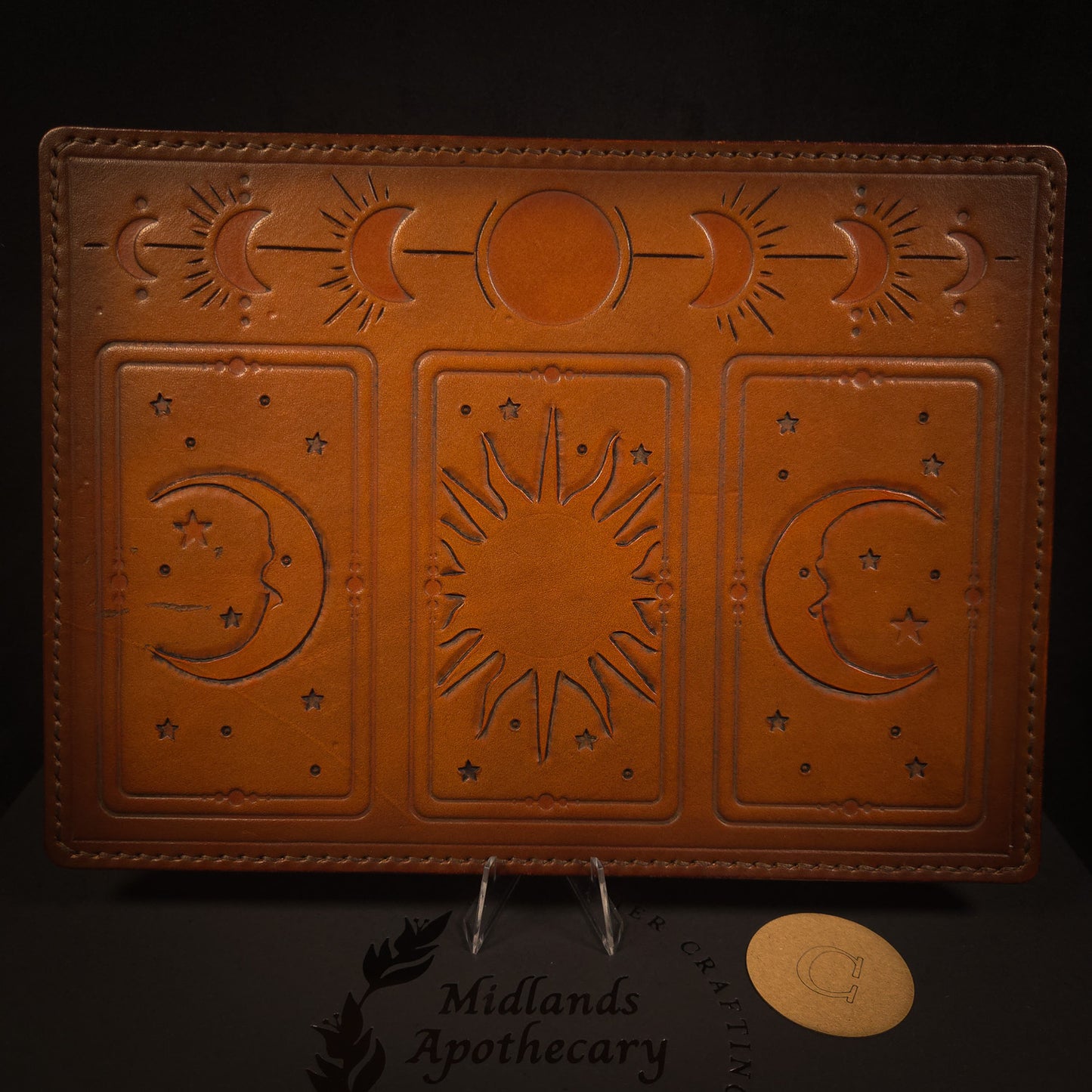 Handmade Leather Tarot Mat (Seconds/Flawed)