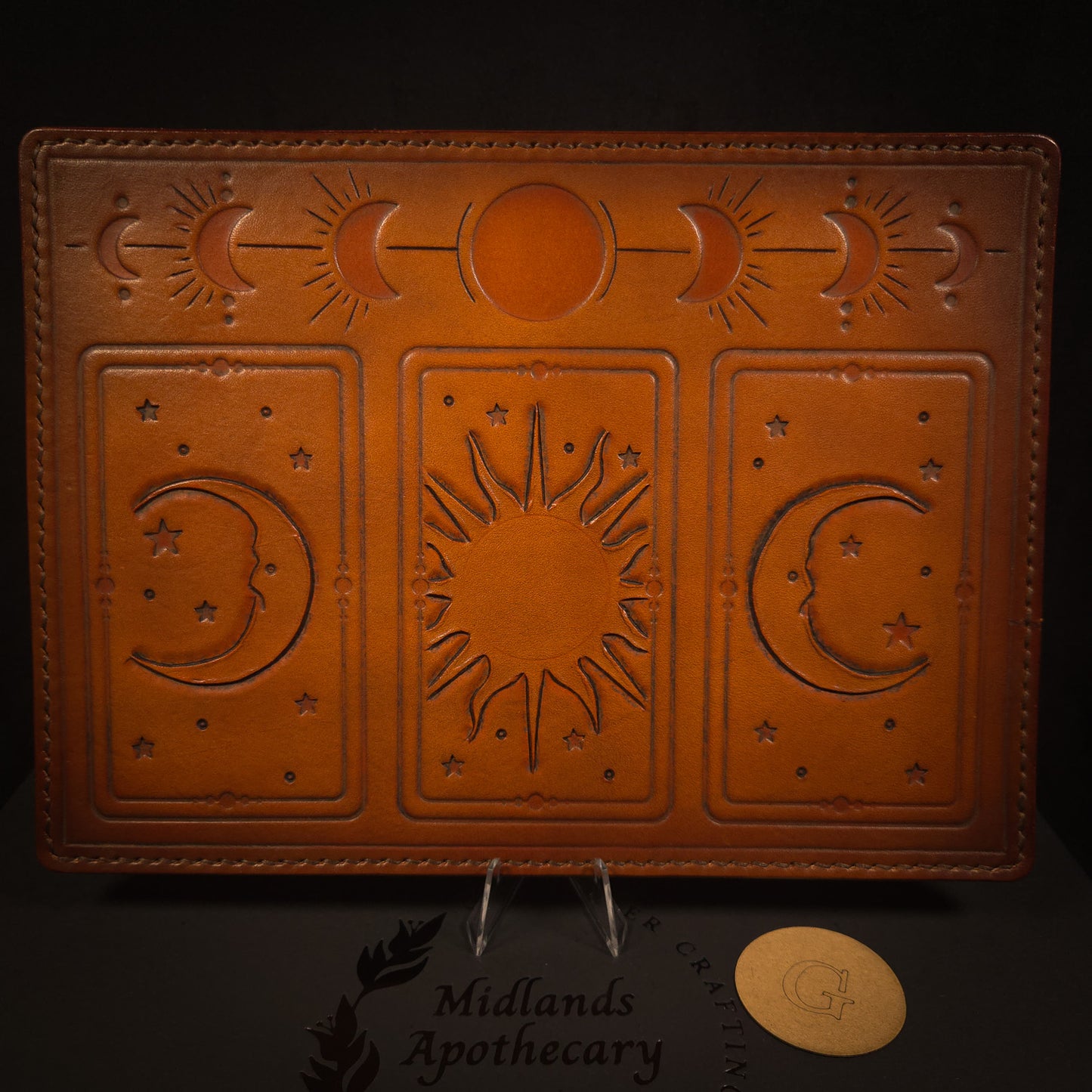 Handmade Leather Tarot Mat (Seconds/Flawed)