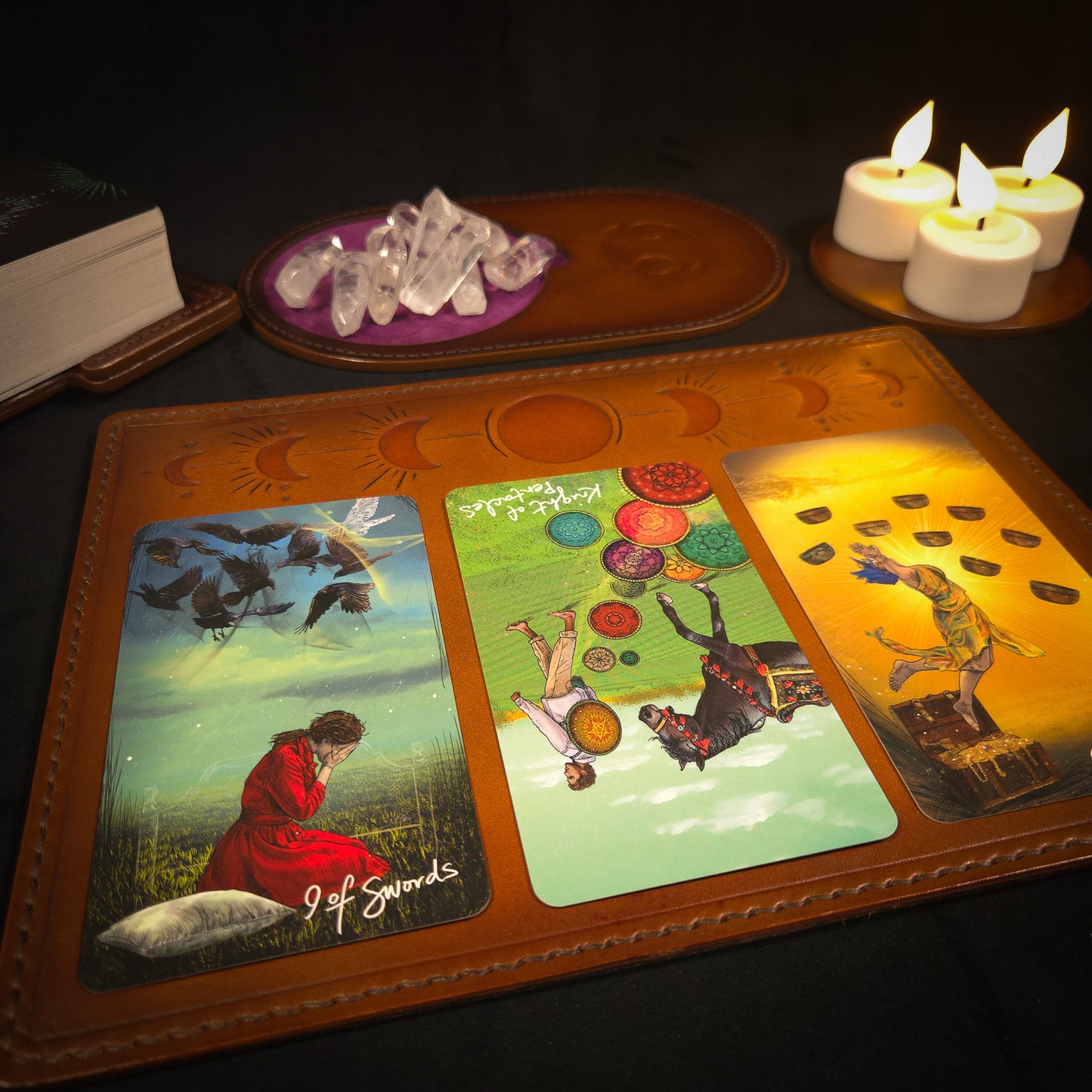 Handmade Leather Tarot Mat (Seconds/Flawed)