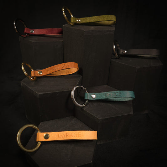 The Ashbourne Handmade Leather Keychain