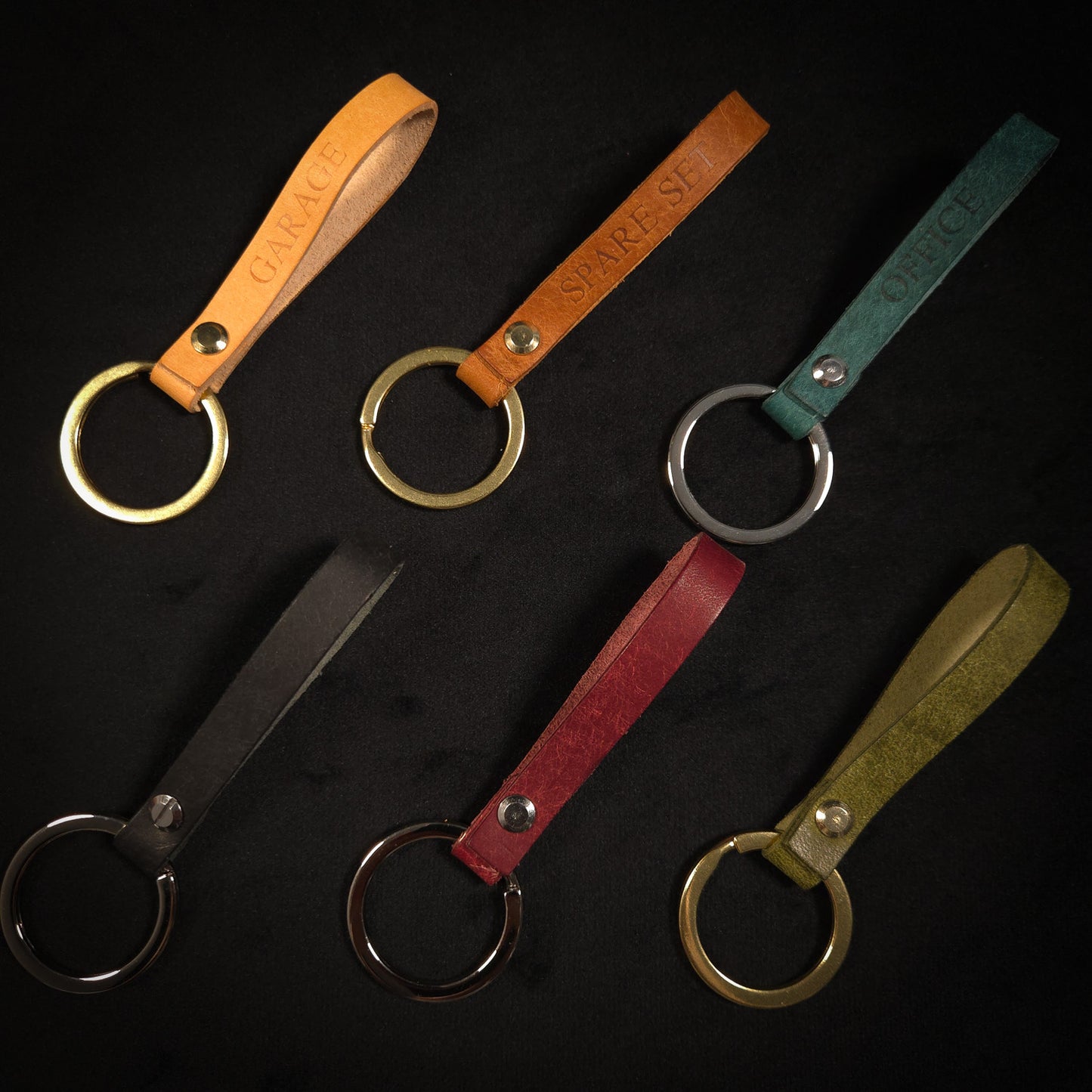 The Ashbourne Handmade Leather Keychain
