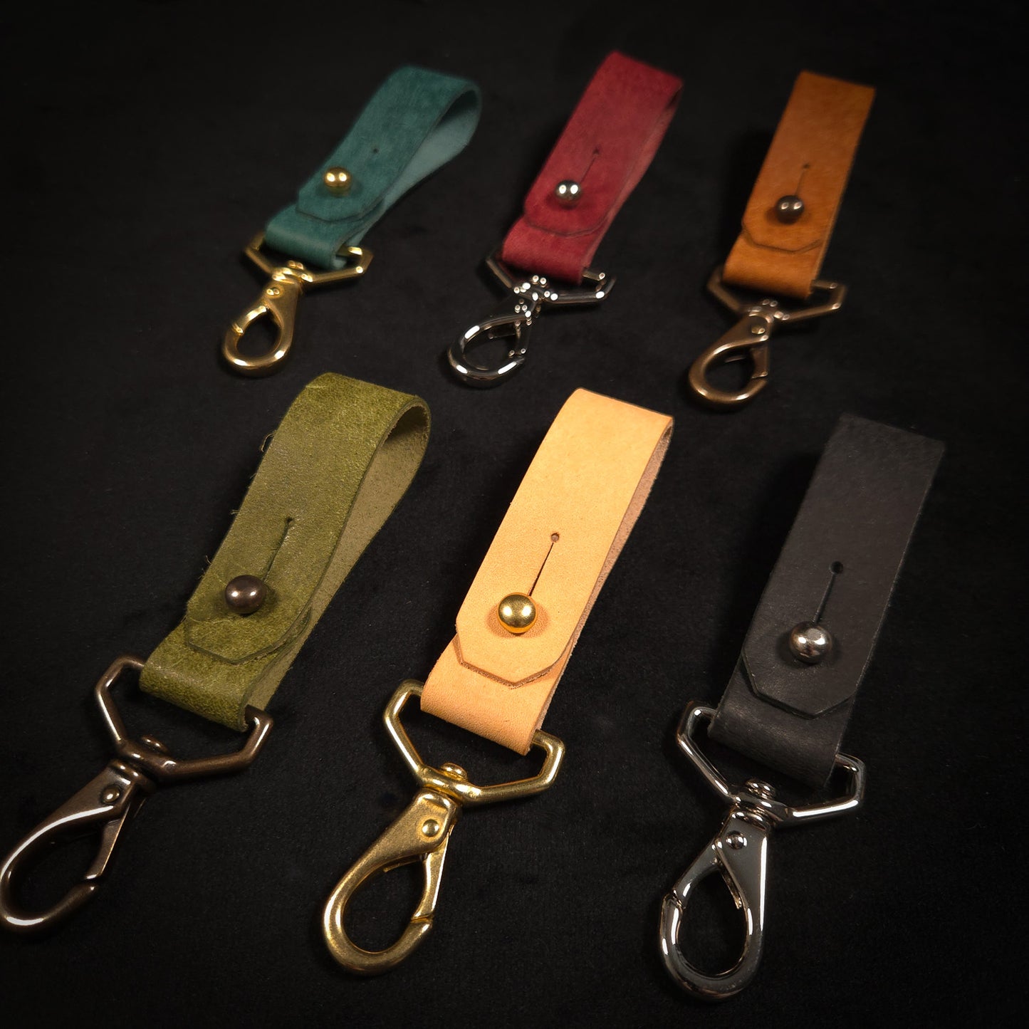 The Matlock Handmade Leather Keychain