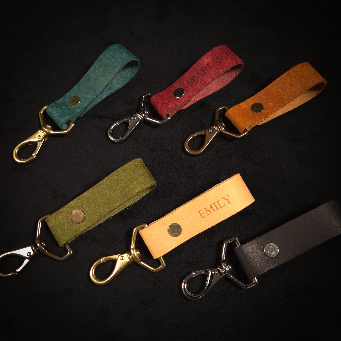 The Matlock Handmade Leather Keychain
