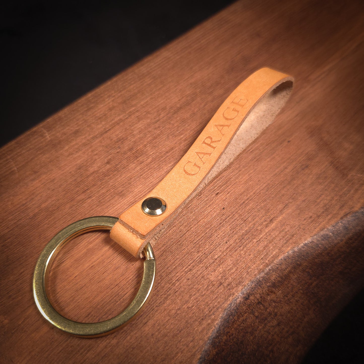 The Ashbourne Handmade Leather Keychain
