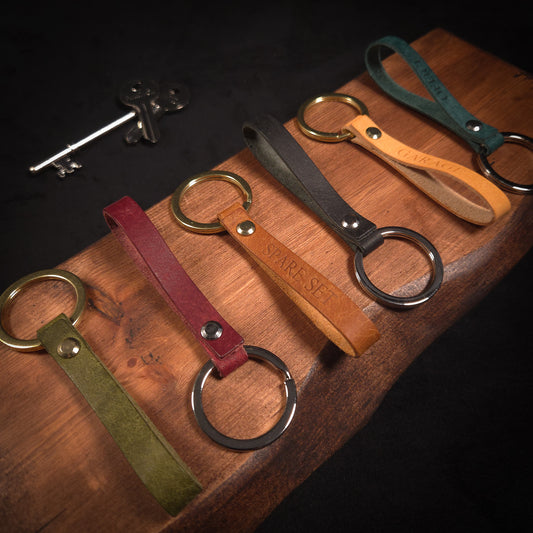 The Ashbourne Handmade Leather Keychain