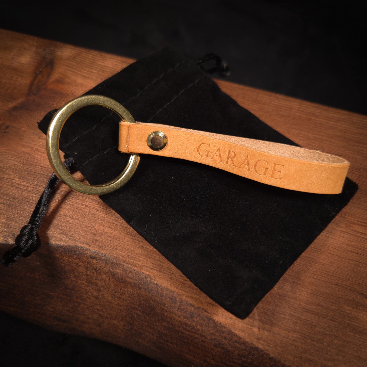 The Ashbourne Handmade Leather Keychain